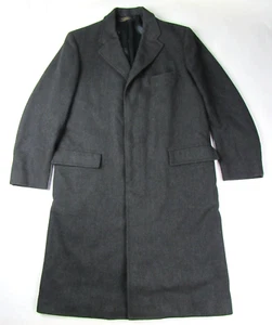 Vtg Classic Brooks Brothers Makers 1818 Herringbone Overcoat Top Coat 42 L Tweed - Picture 1 of 19