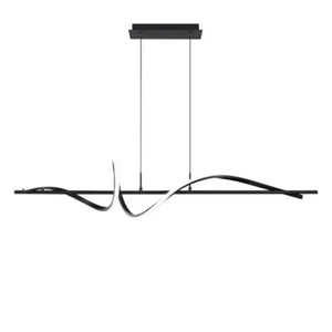 dweLED Corkscrew 44" LED Linear Pendant 3000K, Black - PD-39443-30-BK - Picture 1 of 1