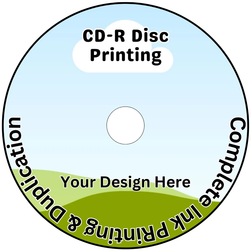 Personalised Printed CD-R Disc | Full Colour Inkjet Printing & Duplication - Image 1 of 1