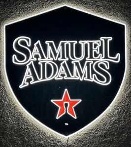 Samuel Adams Boston Lager LED Lighted Sign Wall Decor 22 x 20 - Picture 1 of 8