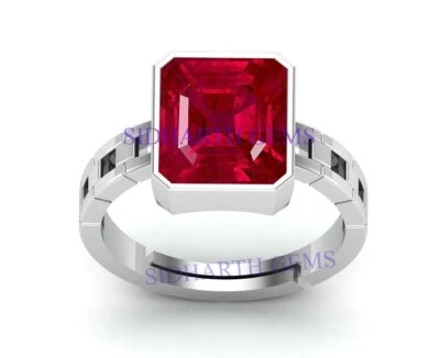 Anillo Manik Piedra Rubí Natural 7.25 Ratti 6.25 Quilates Anillo Panchdhatu Ajustable Foto 1 de 4