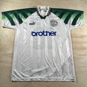 A5037 Vintage Brazil Soccer Puma Guarani Away Jersey Shirt #10 Size XL - Picture 1 of 20