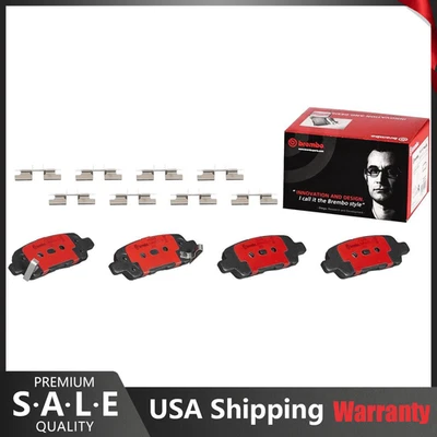 Pastillas de freno traseras Brembo de cerámica para EX35 G35 M35 M45 Q60 350Z Altima Máxima Rogue Foto 1 de 4