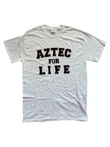SDSU Aztecs Aztec For Life T-Shirt San Diego State White Men’s Size Medium - Picture 1 of 3
