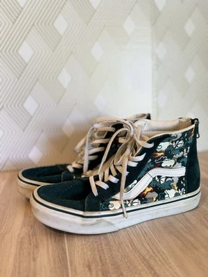 VANS Dragon Hi-Top Gamuza Verde Dragón Mágico Brilla en la Oscuridad Niños Jóvenes Talla 2.5 Foto 1 de 4