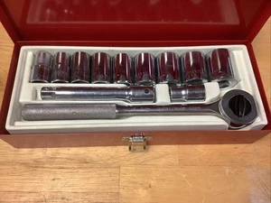 Challenger by Proto 1/2 in Drive Socket Set Vtg SAE 12pc Set - Picture 1 of 4