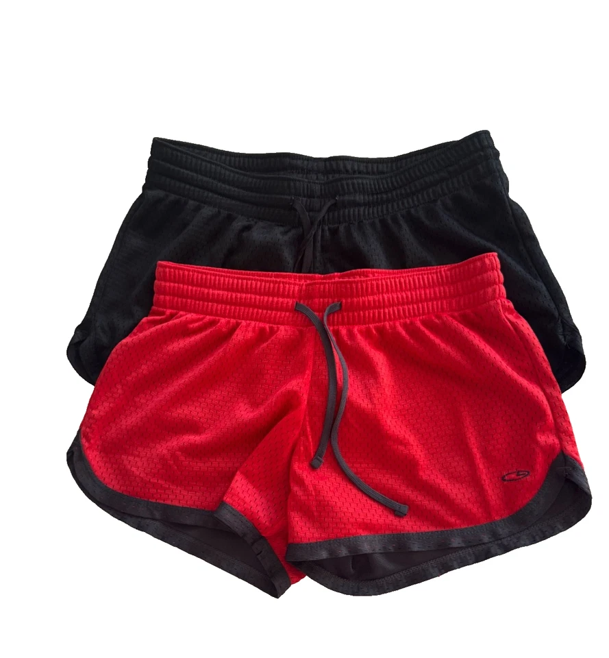 C9 от Champion женщин XS сетки спортивные шорты комплект из 2 | черный и красный - Изображение 1 из 4