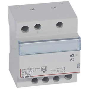 Legrand 413096 Sicherheitstransformator 12/24V 25VA - Bild 1 von 1