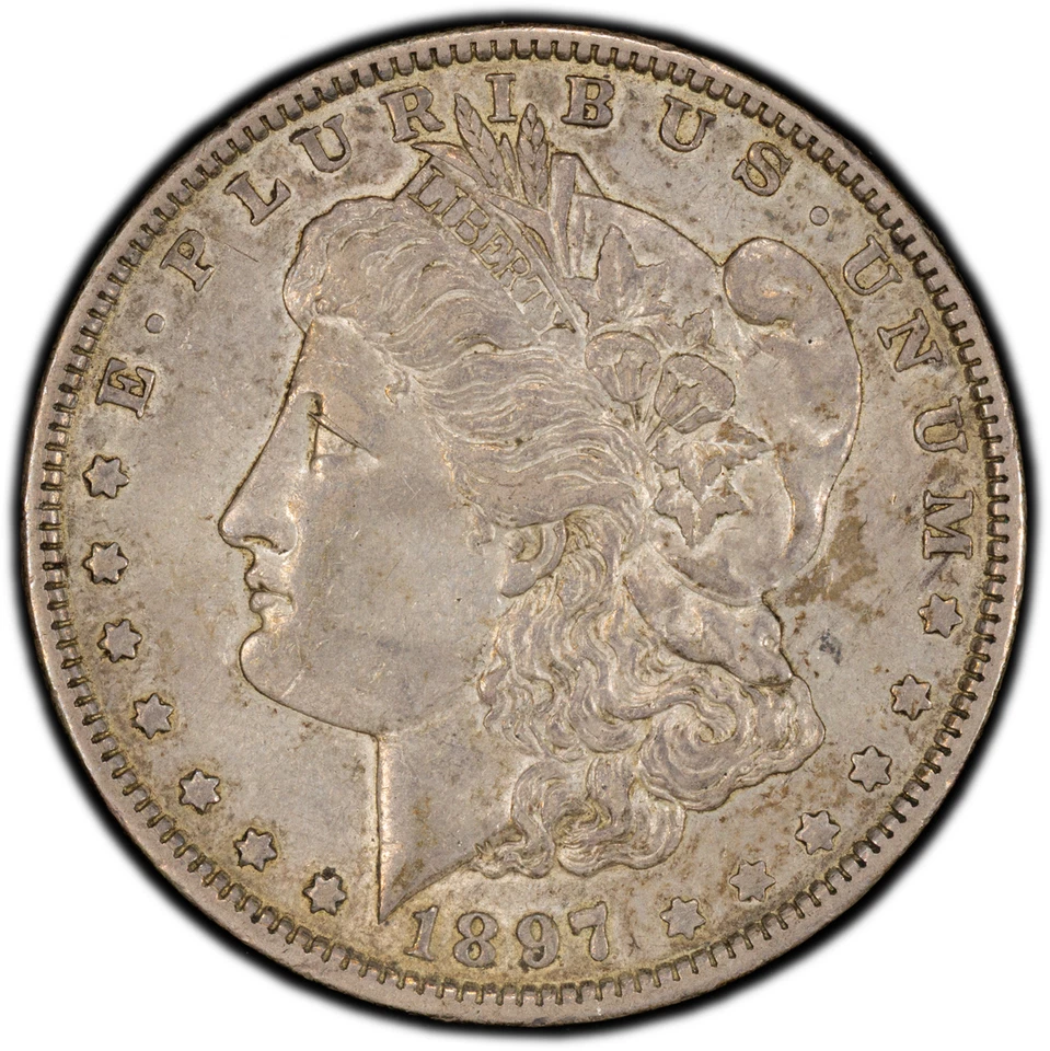 1897-O Morgan Silver Dollar PCGS Graded AU50 - Image 1 of 2