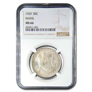 1920 Maine Centennial Half Dollar MS-66 NGC - Picture 1 of 3