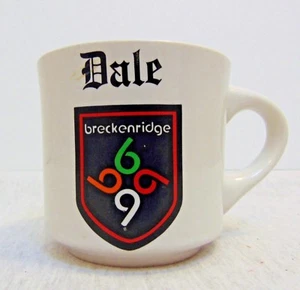 Taza de café vintage Breckenridge (Colorado) estación de esquí LOGO Dale - Imagen 1 de 5
