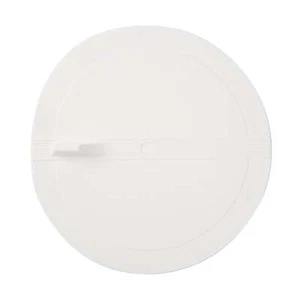 Flat Rubber Suction Sink Stopper Kitchen or Bathroom White 5 in. Round - Picture 1 of 9