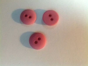 NUOVO 25 PZ CONFEZIONE. BOTTONI 3/8 POLLICI FINITURA OPACA malva - Foto 1 di 2