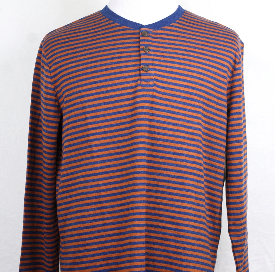 St. John's Bay Henley Shirt Super Soft Double Knit Mens Long Sleeve Classic Fit  - Image 1 of 1