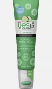 Yes To Cucumbers Soothing Face Cooling Mud Mask 59 ml- Brand New - Picture 1 of 3