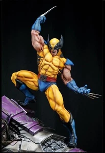 LAST LEVEL WOLVERINE VS SENTINEL DIORAMA CUSTOM STATUE 1/4 + CGC 9.8 SIDESHOW BK - Picture 1 of 12