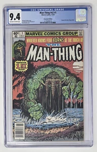 Man-Thing v2 #1 CGC 9.4 (1979) Marvel Comics "Newsstand Edition" Origin Retold - Bild 1 von 3