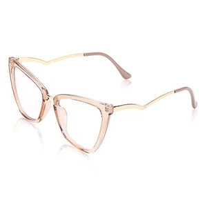 Blue Light Blocking Glasses Computer Glasses Women Men Fashion Cateye Glasses... - Picture 1 of 7