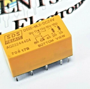 DS2E-ML2-DC24V DPDT 24V dc Latching Relay, 3 A PCB Mount - Picture 1 of 2