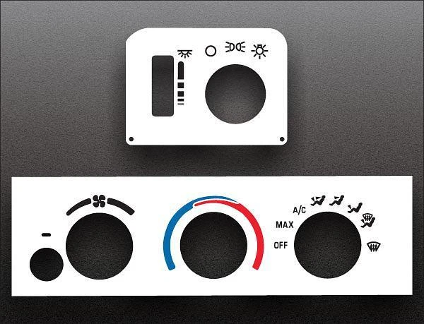 Chevrolet Camaro 1997-2002 blanco control de calefacción superposición HVAC Foto 1 de 1