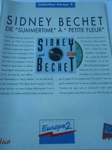 Publicté Advertising 1991 Europe 2 Sidney Bechet de Summertime à Petite Fleur - Imagen 1 de 1