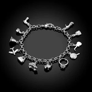 925 Sterling Silver Bracelet Lobster 7 Inches 3.3MM L149 - Picture 1 of 7