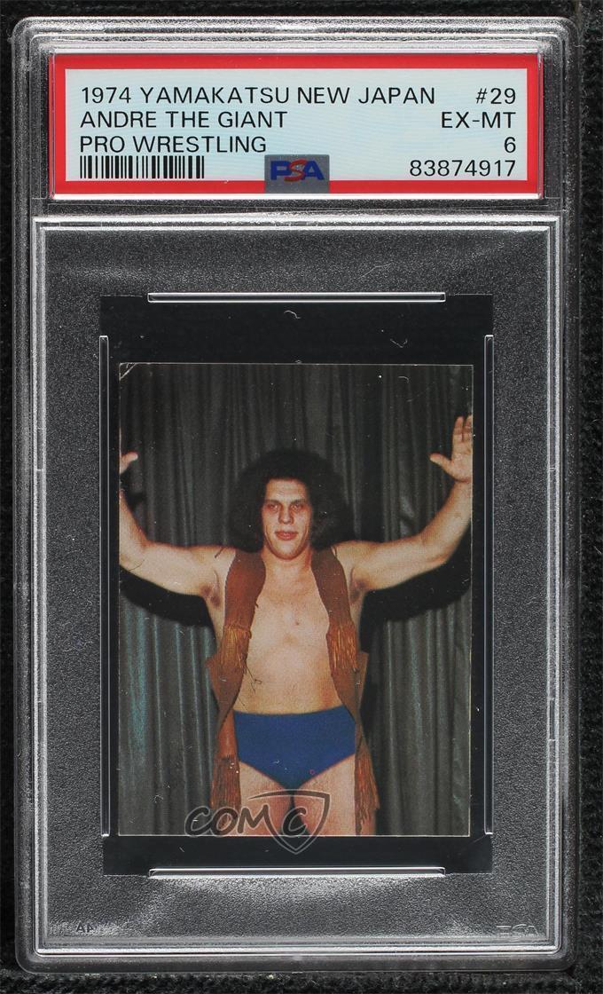 1974 Yamakatsu New Japan Pro Wrestling Andre the Giant #29 PSA 6