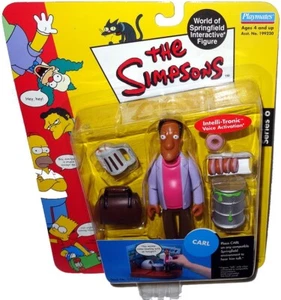 Simpsons Carl Action Figure WOS MOC Series 6 RARE Toy World of Springfield! - Picture 1 of 1