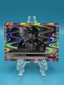 2022 Topps Chrome Sergio Perez #156 Black And White Ray Wave - Picture 1 of 2