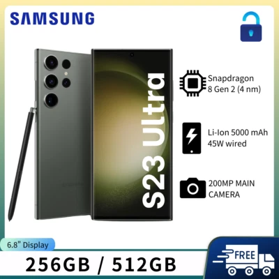 Smartphone Samsung Galaxy S23 Ultra 5G SM-S918U 256GB/512GB Senza Contratto - Immagine 1 di 4