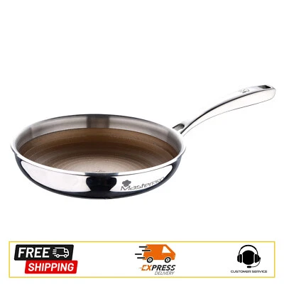MASTERPRO Padella 20cm in acciaio antiaderente a 3 strati induzione linea Giro3 - Immagine 1 di 4