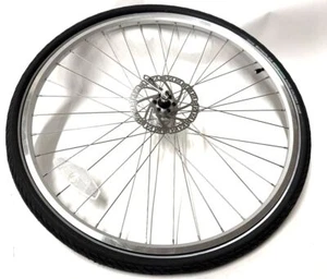 Road Bike Alloy Disc QR Front Wheel 700c 100mm 36 Spoke with Tire and Tube New - Picture 1 of 7