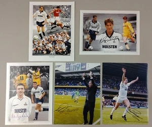 Tottenham Hot Spurs Football Legends Hand Signed Package of 5 12x16 Photographs - Picture 1 of 5