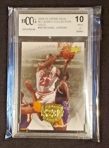 Michael Jordan 2009-10 Upper Deck Legacy Collection Gold #49 BCCG 10 MINT - Picture 1 of 2