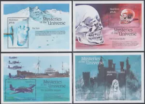 MALDIVAS ISLAS SC# 1759,65,9,71 JUEGO de 4 MONTADO sin montar o nunca montado s/s, misterios del UNIVERSO - Imagen 1 de 1