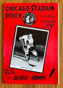 Chicago Blackhawks vs Detroit Red Wings 1959 Vintage NHL Hockey Program - Pilote - Picture 1 of 5