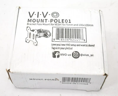 Vivo Bracket Mount Pole For VESA 75x75mm & 100x100mm First 13" To 30" Screen - Image 1 of 4