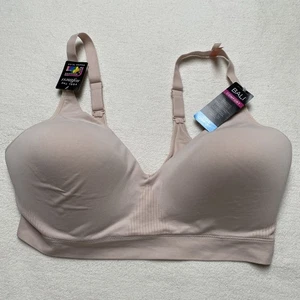 Bali BH Damen 3XL Hellrosa Kabellos Cool Comfort Revolution DF3380 Neu mit Etikett - Bild 1 von 7