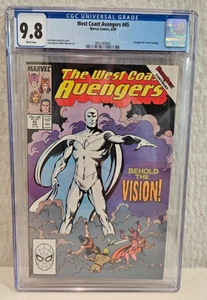 WEST COAST AVENGERS #45 - 1st appearance of White Vision - CGC 9.8 - Picture 1 of 4