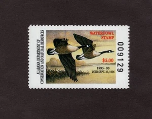 AL17 - Alabama State Duck Stamp. 1995. Single. MNH. OG. - Picture 1 of 1
