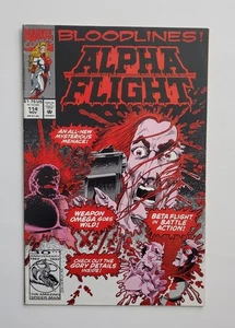 💥 Alpha Flight #114 (Marvel, 1992) — ¡Líneas de sangre! Arma Omega Goes Wild! 💀 - Imagen 1 de 2