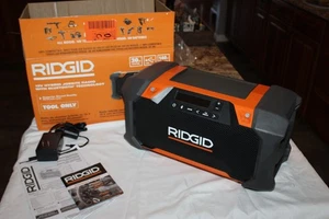 NEU RIDGID R84089B 8V Hybrid Baustellenradio mit Bluetooth Technologie - Schwarz - Bild 1 von 24