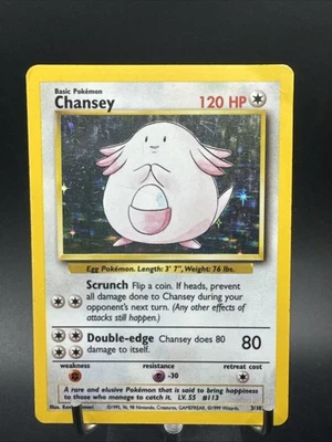 Pokémon TCG Base Set - Chansey Holo # 3/102 - Image 1 of 4