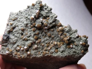 Andradit xx Granat bis 3-3,5mm Kantenlänge Drammen Norwegen Sammlerstufe - Bild 1 von 7