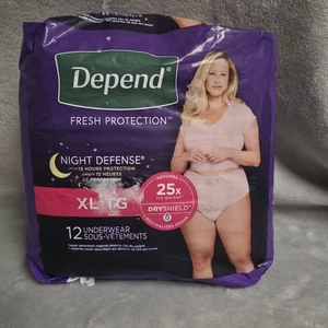 Depends Night Defense XL-TG 12 Unterwäsche 12 Std Schutz Drysheild - Bild 1 von 3