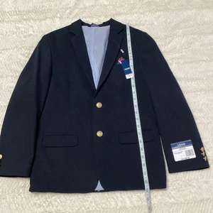 Boys 12 Reg IZOD Blue Indigo Stretch Extensible 2 Button Boys Blazer NWT - Picture 1 of 10