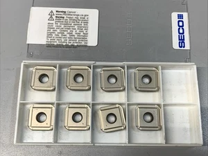 Seco SPGX1504-MC DS4050 Carbide Drill Inserts 8 Pcs - Picture 1 of 4