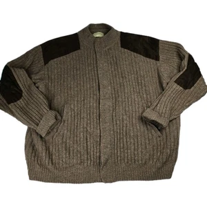 Cabelas Outfitters Serie Herren 2XL Lammwollpullover braun Rippstrick - Bild 1 von 14