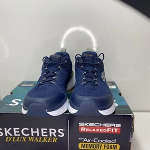 Authentic Skechers Dlux Walker / Mens / PENSIVE / Slip On / NAVY / Reg $80 - Picture 1 of 9