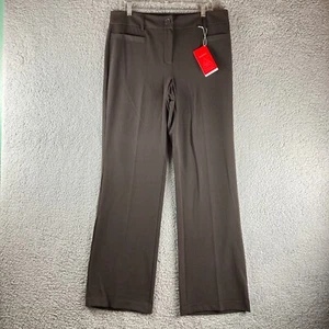 Pantaloni eleganti Marissa marroni Fashion Bug Studio 1940 nuovi con etichette taglia 9M gamba dritta carriera - Foto 1 di 11